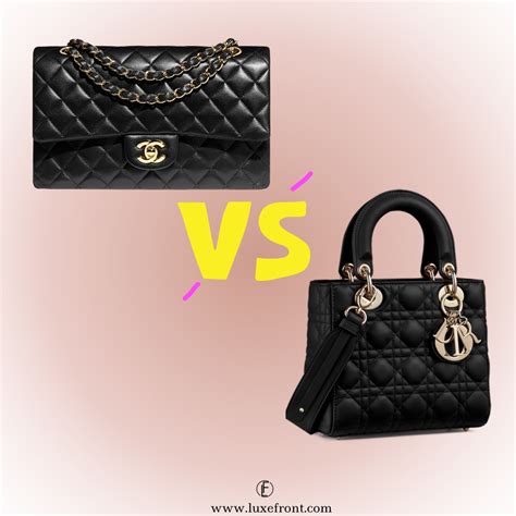 lady dior vs chanel classic|Dior vs Chanel earrings.